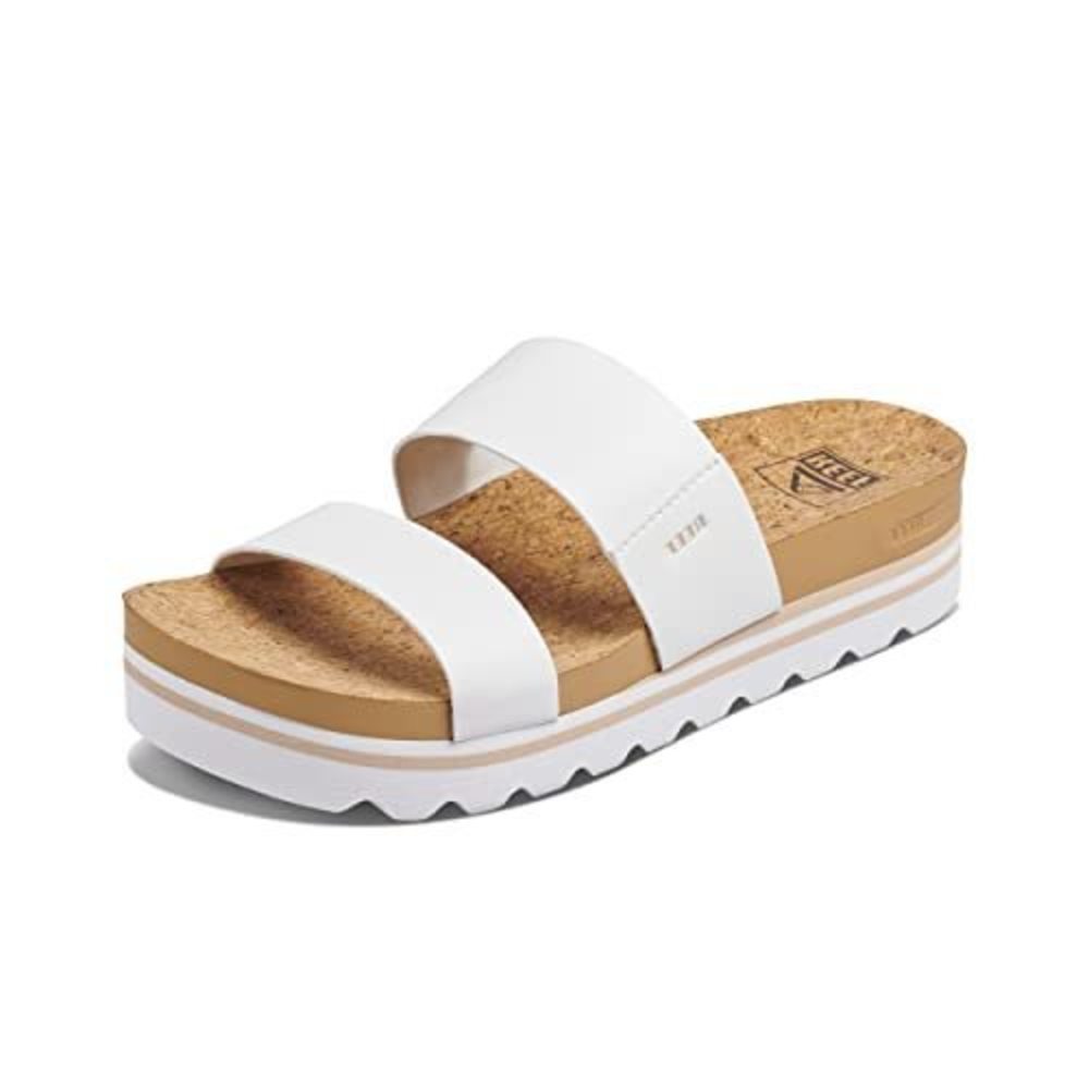 NWT Reef White and Tan Women's Sandals